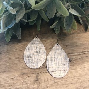 Manchester Cork & Cowhide Earrings